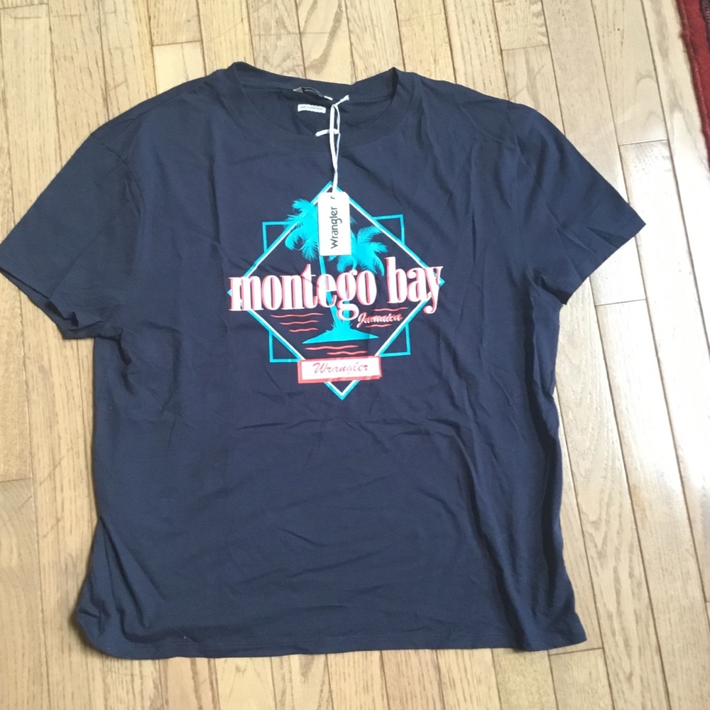 NEW WRANGLER SHORT SLEEVE SHIRT SMALL MONTEGO BAY